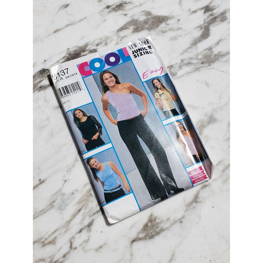 New Look 2000s Juniors Six in One Shirt and Pants Sewing Pattern